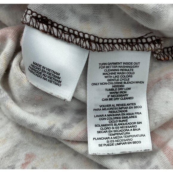 Jones New York Signature Woman 3/4 Sleeve Brown Paisley Pullover Shoulder Zip 2X - Picture 9 of 10